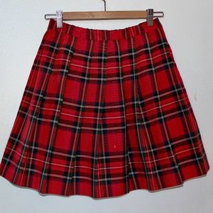 Red Plaid Skirt